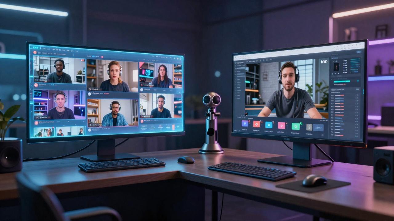 Split-screen comparison of Sora 2 and Veo 3 interfaces with video outputs side by side